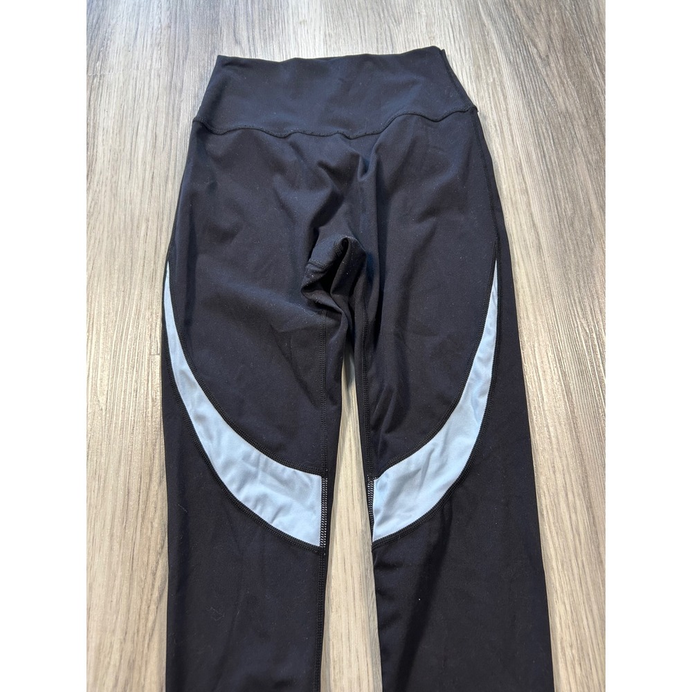 Buffbunny Collection Womens Small Black High Waisted Colorblock Leggings - Picture 4 of 6